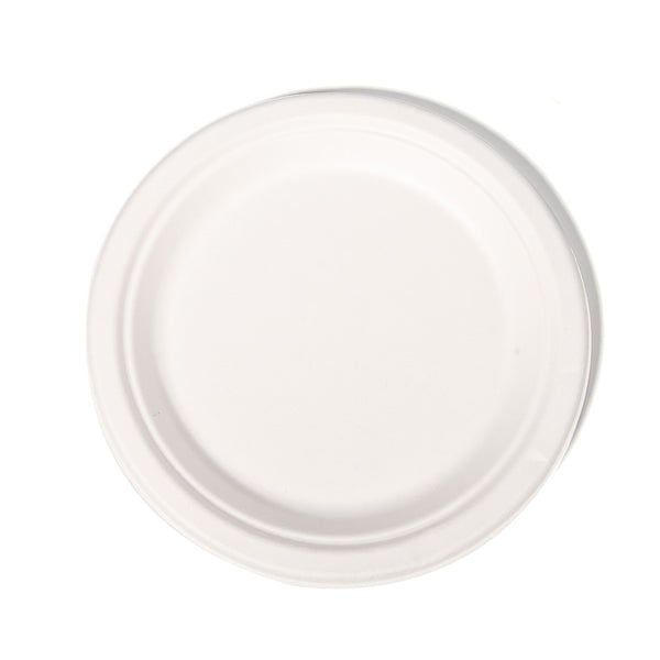 1000x Bord Ø18 cm suikerriet BIO bagasse Plasticvrij 7 inch