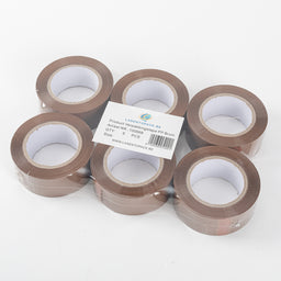 6x Verpakkingstape Bruin PP Plakband 48mmx 144m