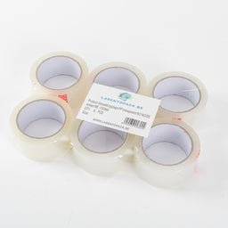 6x No Noise Verpakkingstape - PP Plakband - 48mm x 60m