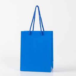 12x Papieren koordtas - 18cm x 23cm x 10cm - Dark Blue