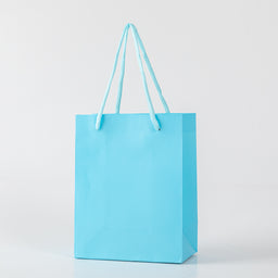 12x Papieren koordtas - 31cm x 42cm x 12cm - Blauw