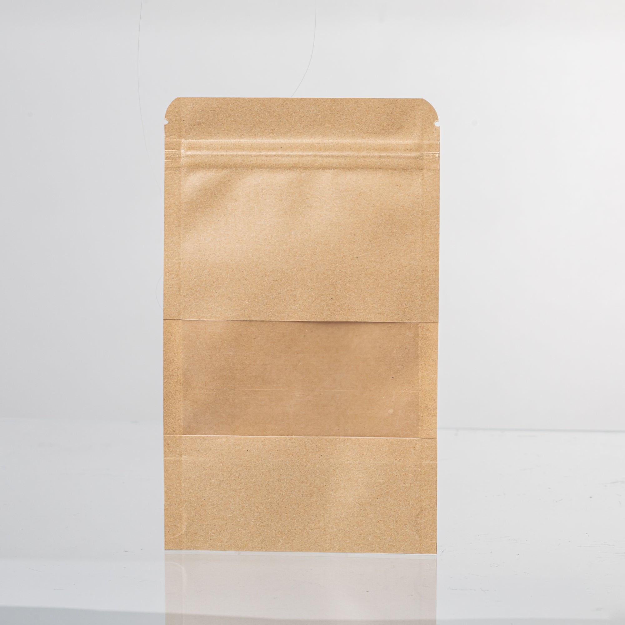 50x Stazakken met Venster Bruin 12x20cm