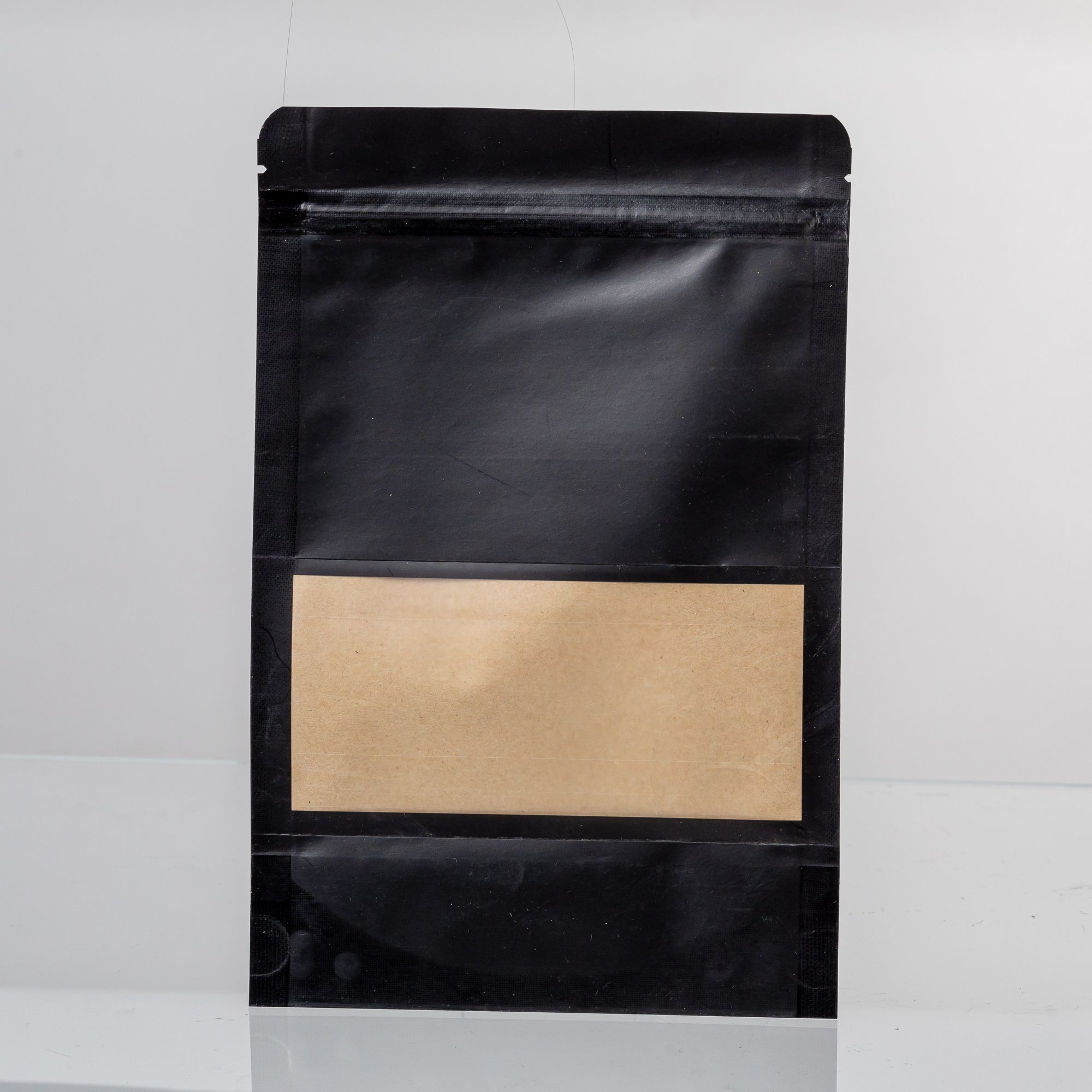 50x Stazakken met Venster Zwart 15x22cm