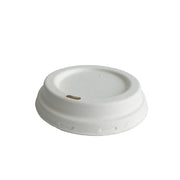 1000x Koffiebeker deksels Ø84mm Bagasse suikerriet Biologisch geschikt voor bekers 8oz 230ml