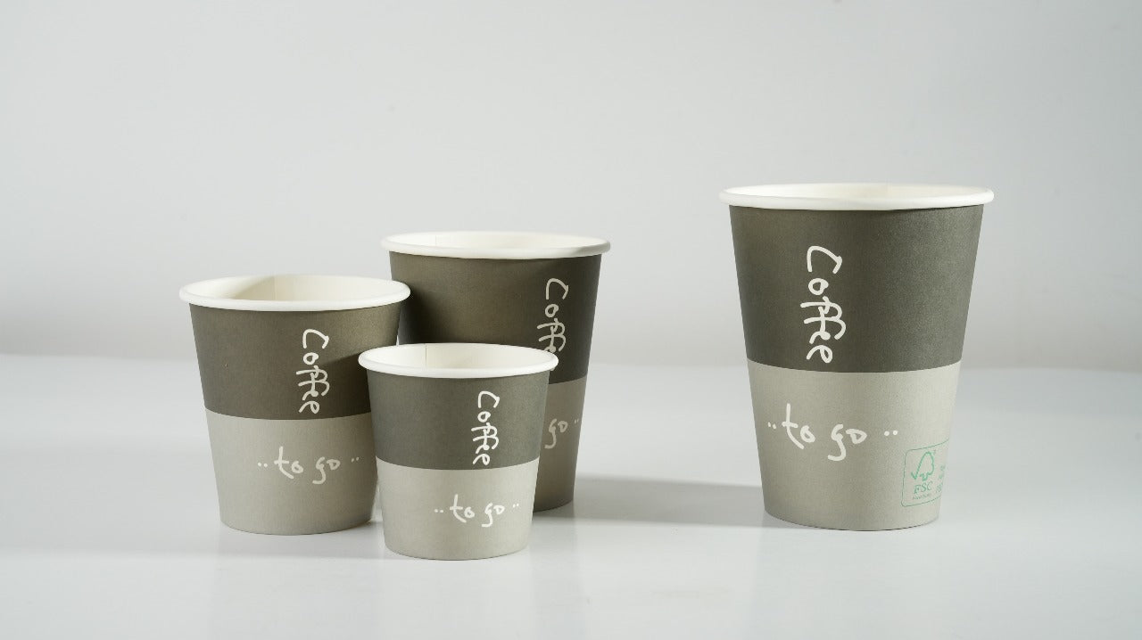 1000x Coffee to go Koffiebeker karton 180ml 7oz vendingcup 70,3mm