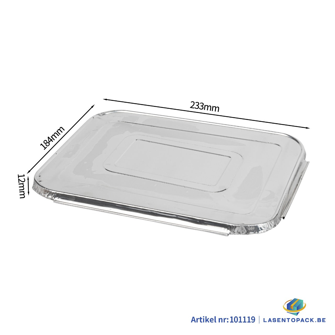 125x Aluminium Deksel   229 x 180 x 10 mm