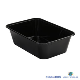 Maaltijdbak PP 750ml – Zwart