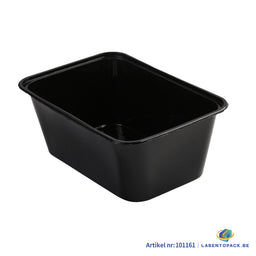 Maaltijdbak PP 1000ml zwart