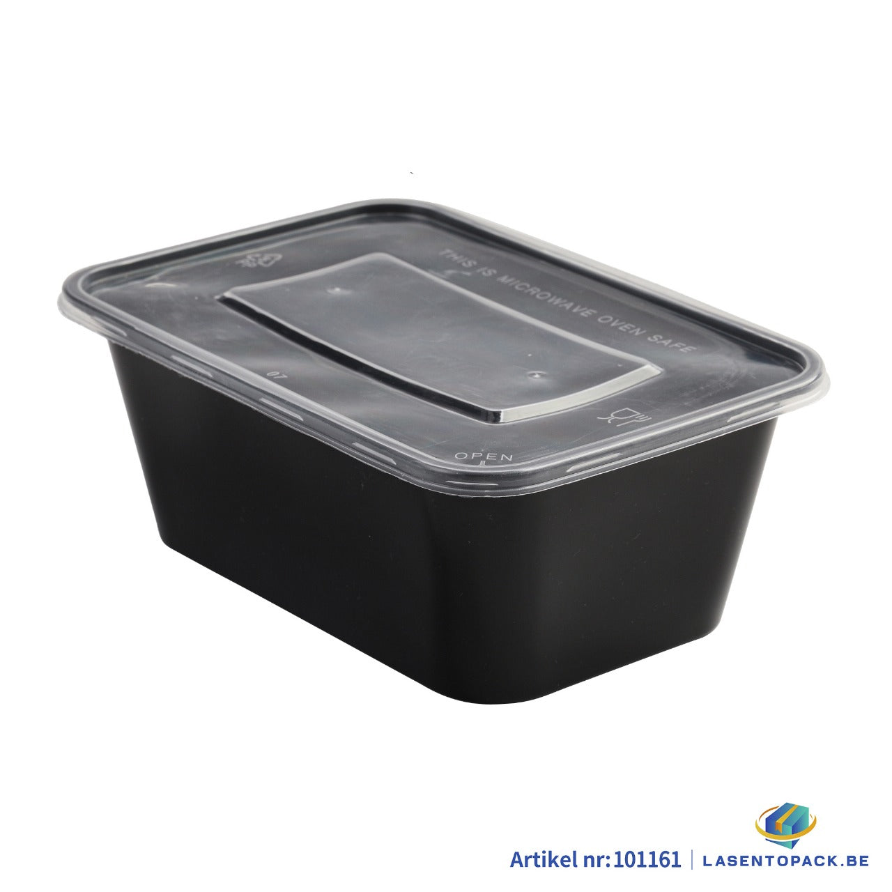 Maaltijdbak PP 1000ml zwart