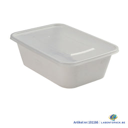 Deksel voor Maaltijdbak PP 750ml