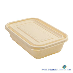 300x Maaltijdbak PP & Mais 650ml inclusief Deksel