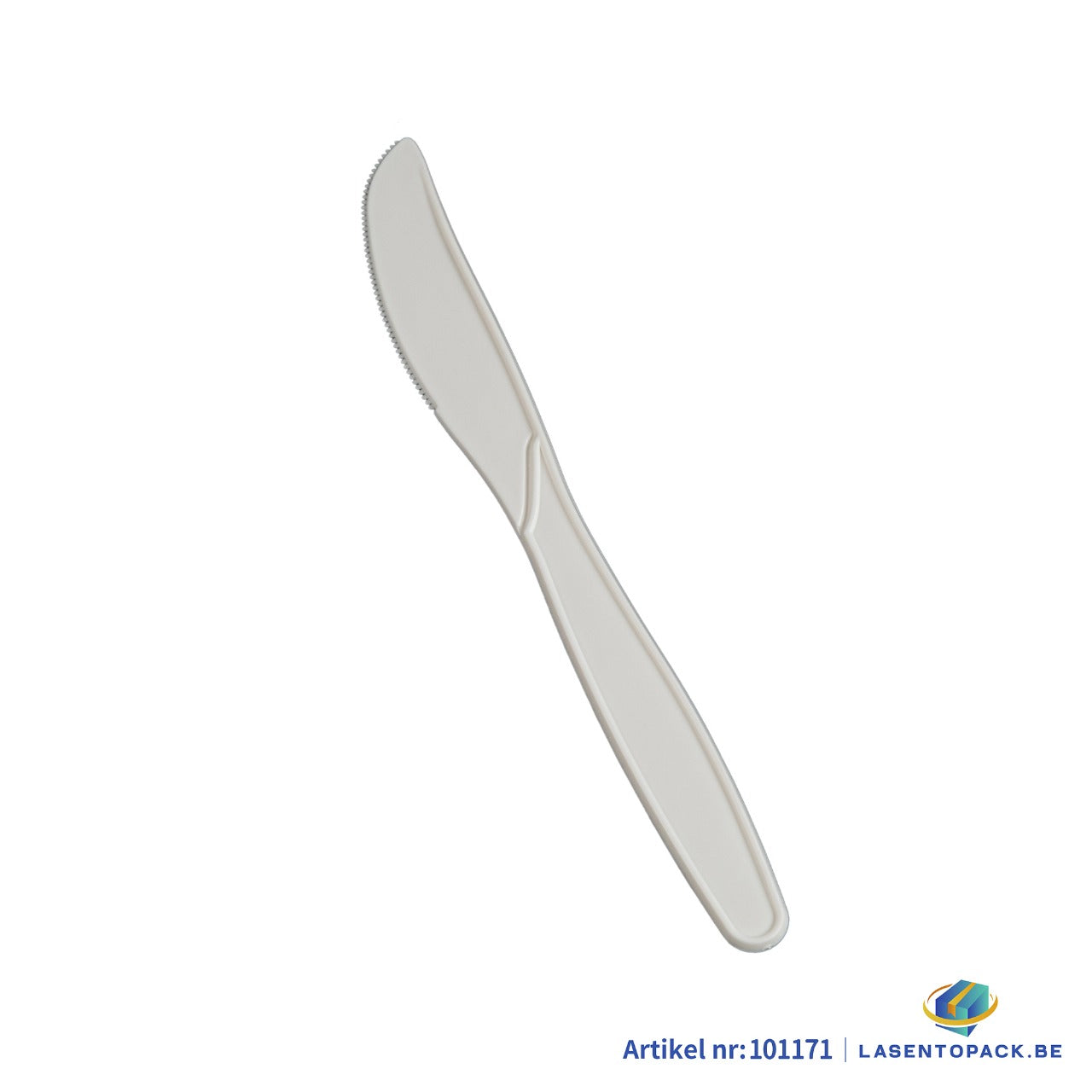 50x Herbruikbaar Mes 185mm – Wit