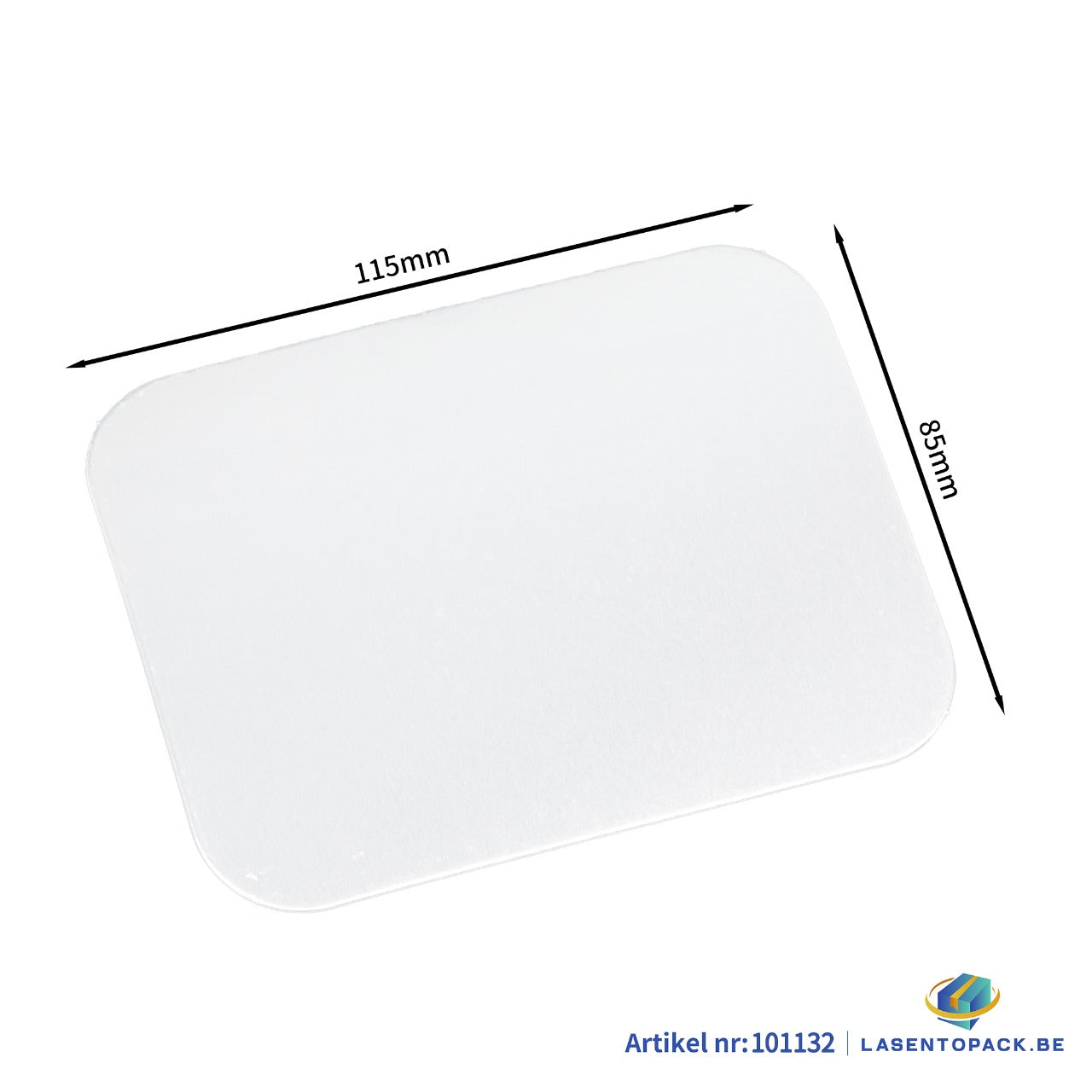 1000x Deksel voor Aluminium Bak 220 ml – 115 x 85 mm