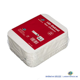 125x Deksel voor Aluminium Bak 300 ml – 125 x 95 mm