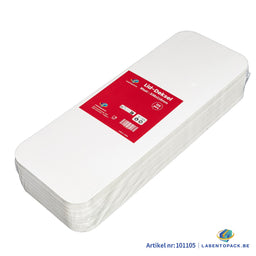 125x Deksel voor Aluminium Bak 1400 ml – 338 x 118 mm