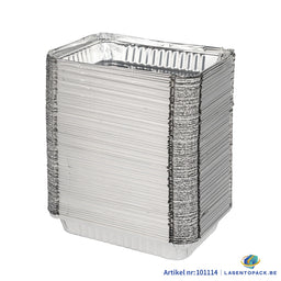 125x Aluminium Bak 750 ml – 201x142x30 mm