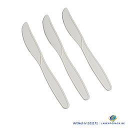 50x Herbruikbaar Mes 185mm – Wit