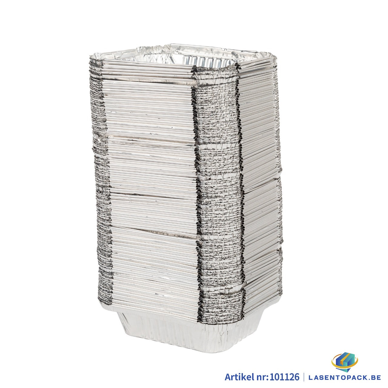 125x Aluminium Bak 160 ml – 103 x 83 x 25 mm
