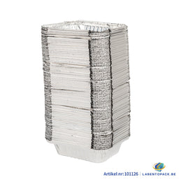 125x Aluminium Bak 160 ml – 103 x 83 x 25 mm