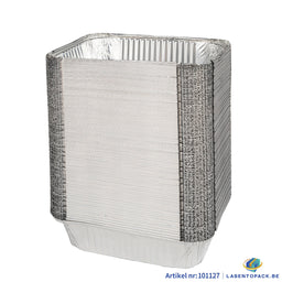 125x Aluminium Bak 1900ml 242 x 172 x 53 mm