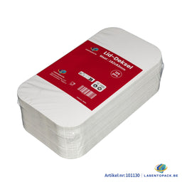 125x Deksel voor Aluminium Bak 650 ml – 182 x 93 mm