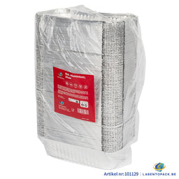 125x Aluminium Bak 650 ml – 182 x 93 x 47 mm