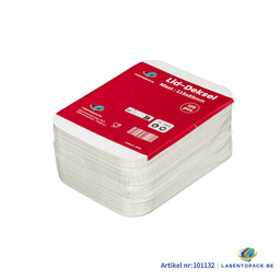 1000x Deksel voor Aluminium Bak 220 ml – 115 x 85 mm