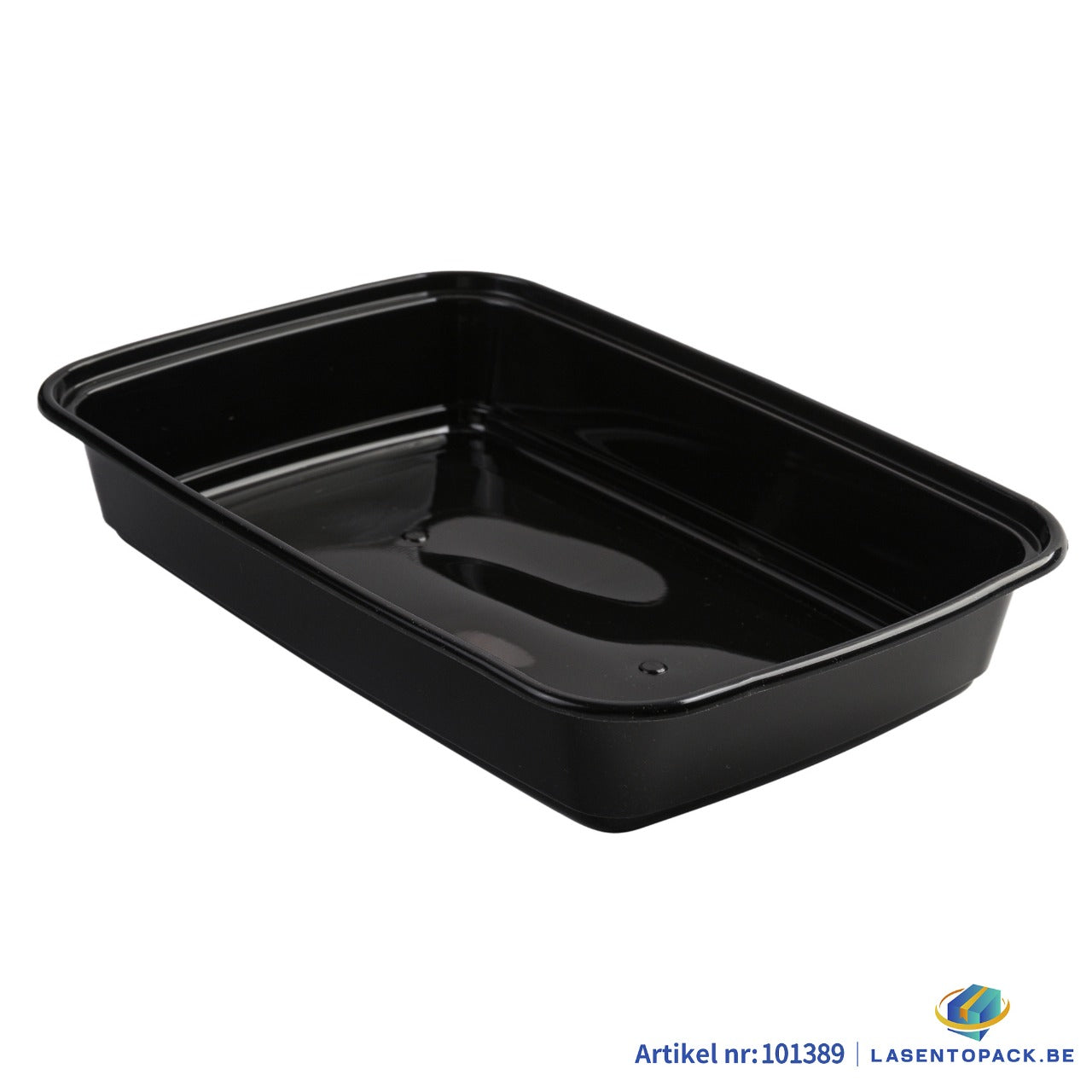 150x Maaltijdbak PP 940ml met Deksel – Zwart | Stevig en Herbruikbaar (Set)