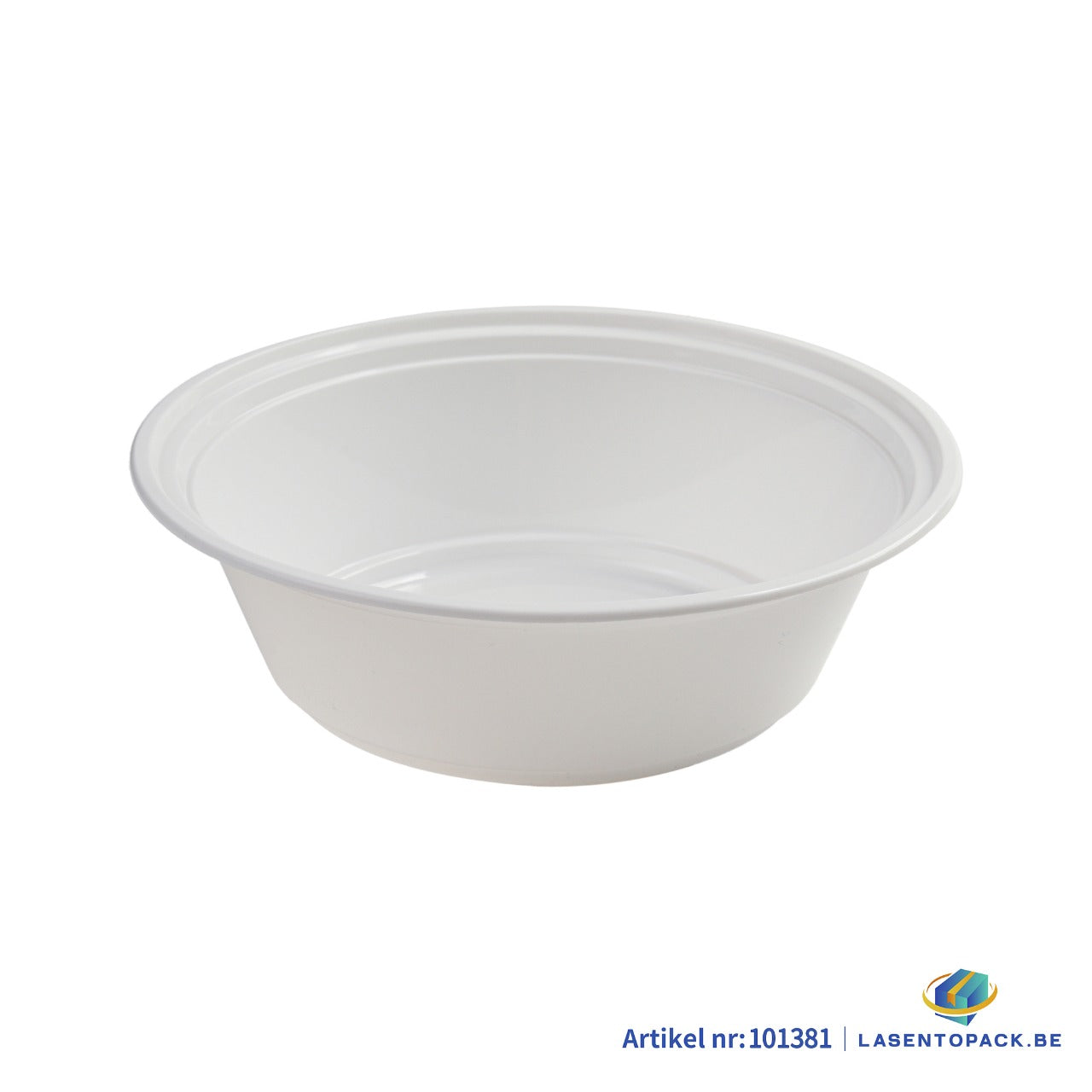 150x Asian Soep / Poke Bowl met deksel 850 ml Wit PP (set)