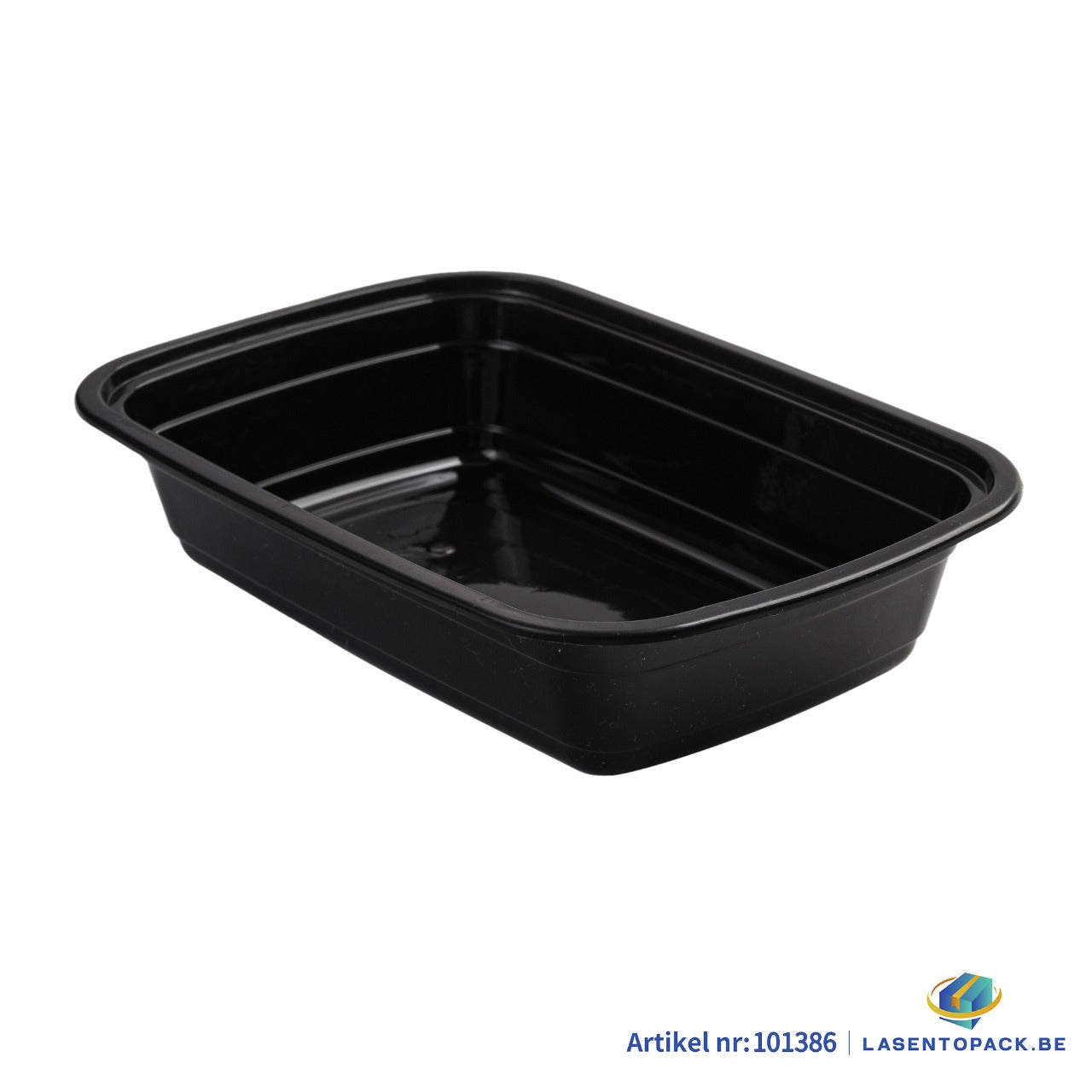 150x Maaltijdbak PP 710ml met Deksel – Zwart | Stevig en Herbruikbaar (Set)