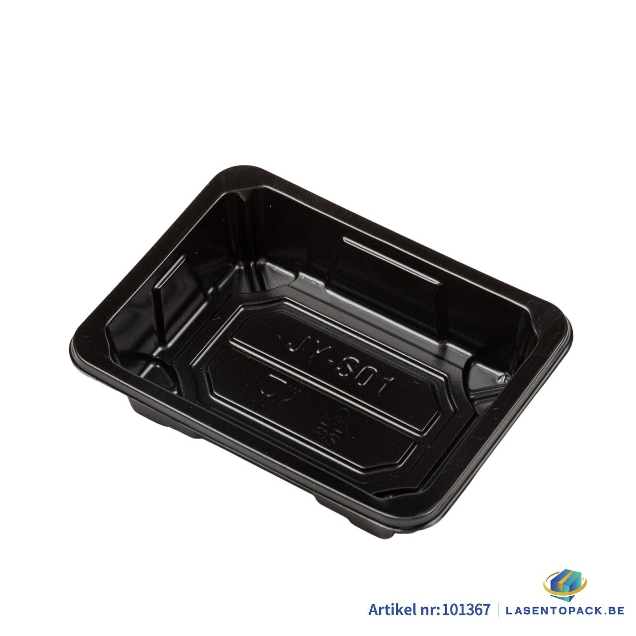 1200x Sushi Tray + Deksel 96x71x21mm – Zwart