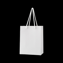 12x Papieren koordtas - 26cm x 32cm x 12cm - Wit