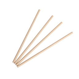 100x BIO Papieren rietjes 6mm x 197mm Kraft