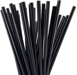 Herbruikbare Rietjes recht 23,3 cm x 6.7mm PP – Duurzaam en Sterk (2000 stuks) Zwart