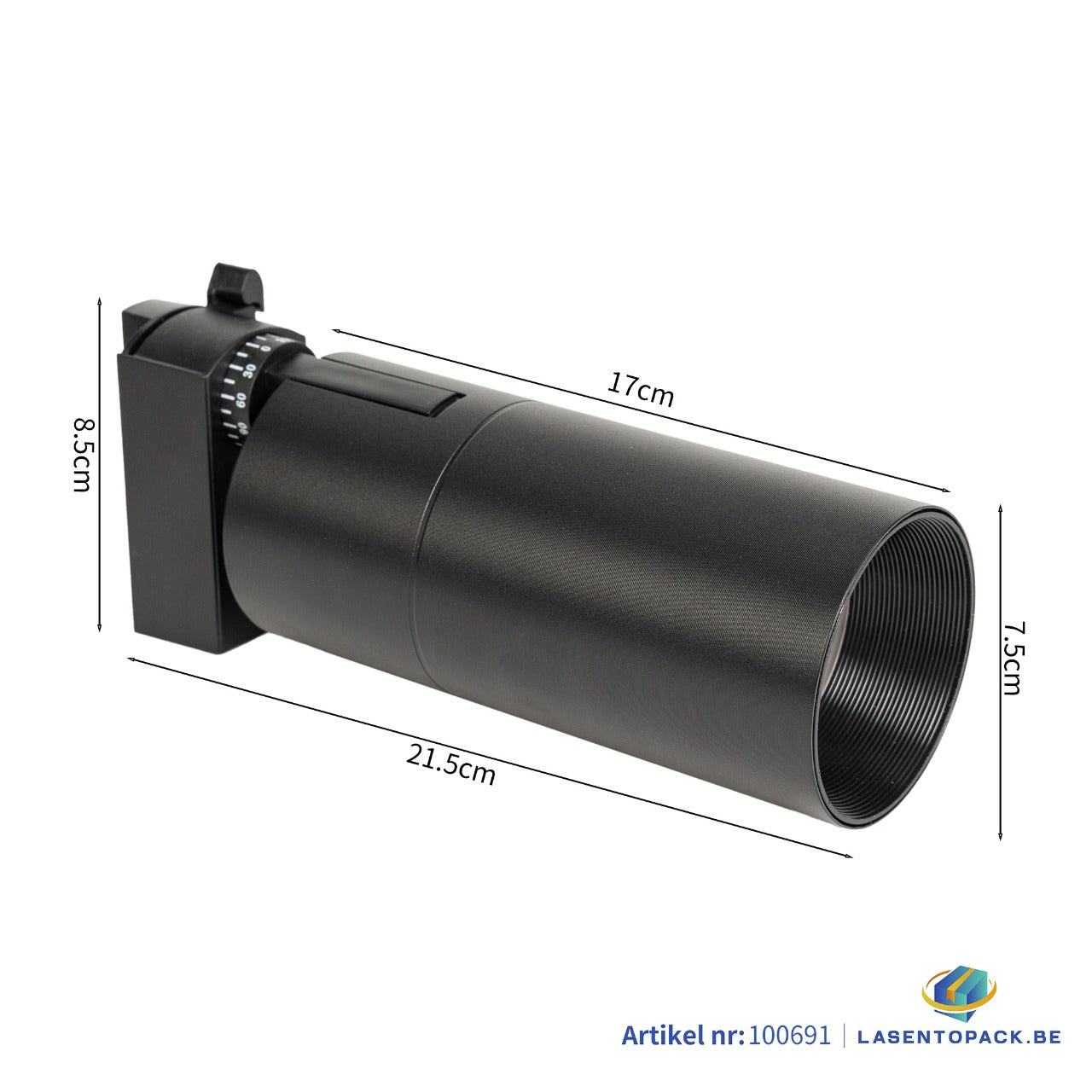 LED Railverlichting - Track Spot - 24W - Rond - Natuurlijk Wit 6000K - Zwart - Aluminium