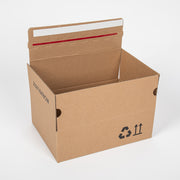 20x Autolock Doos - 213x153x109 mm - Bruin met plak- en tearstrip