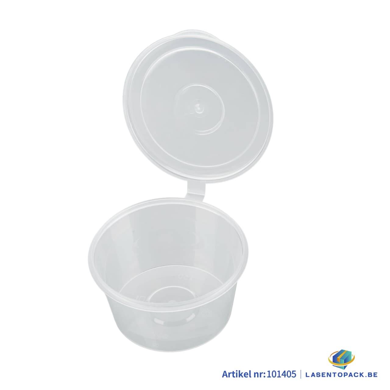 Compact sausbakjes containers for sauces and dips, hygienic and leak-proof for takeaway and catering use
