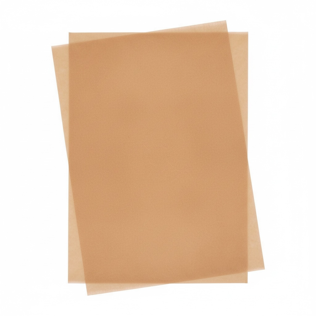 Stapled vetvrij papier sheets for food packaging in a kitchen setting