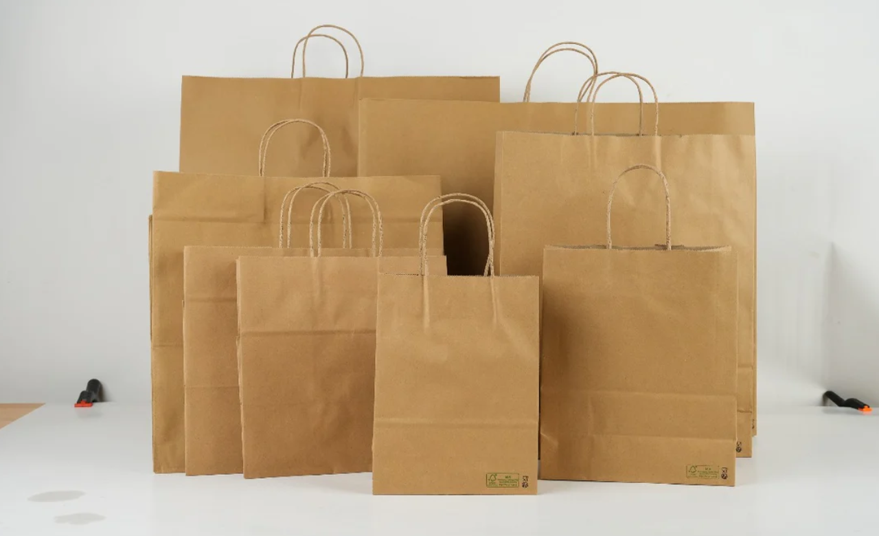 Papieren Tas met Gedraaid Handvat – Duurzame Kraft Draagtassen | LasentoPack