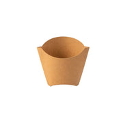 300x friet scoop kleine kraft kartonnen snackbakjes bruin vetbestendig