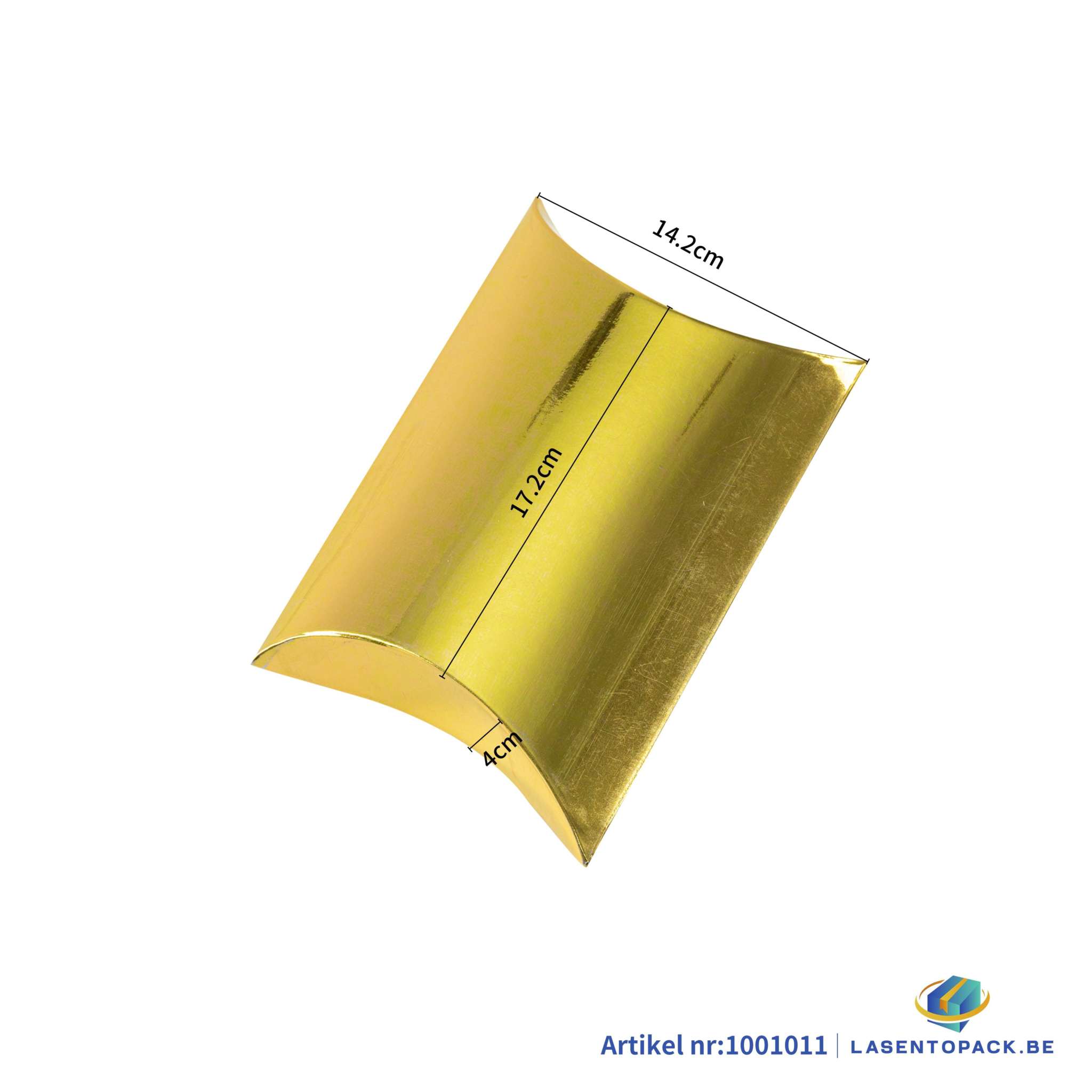 12x Kussendoos - 15x9x3.5 cm - Goud