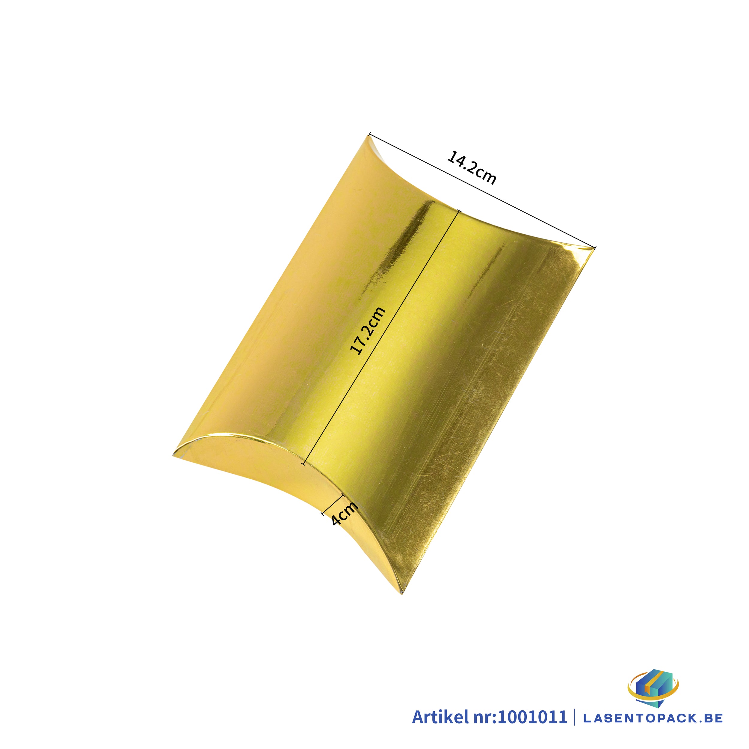 12x Kussendoos - 15x9x3.5 cm - Goud