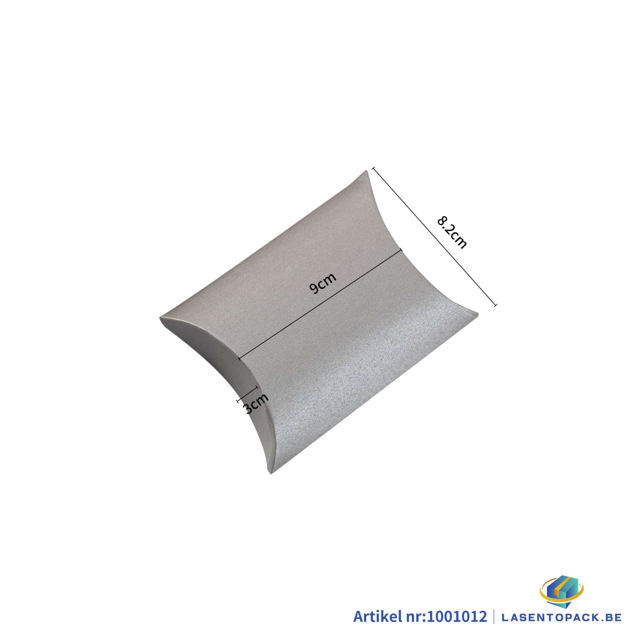 12x Pillow box - 25x15x3.5 cm - Gray