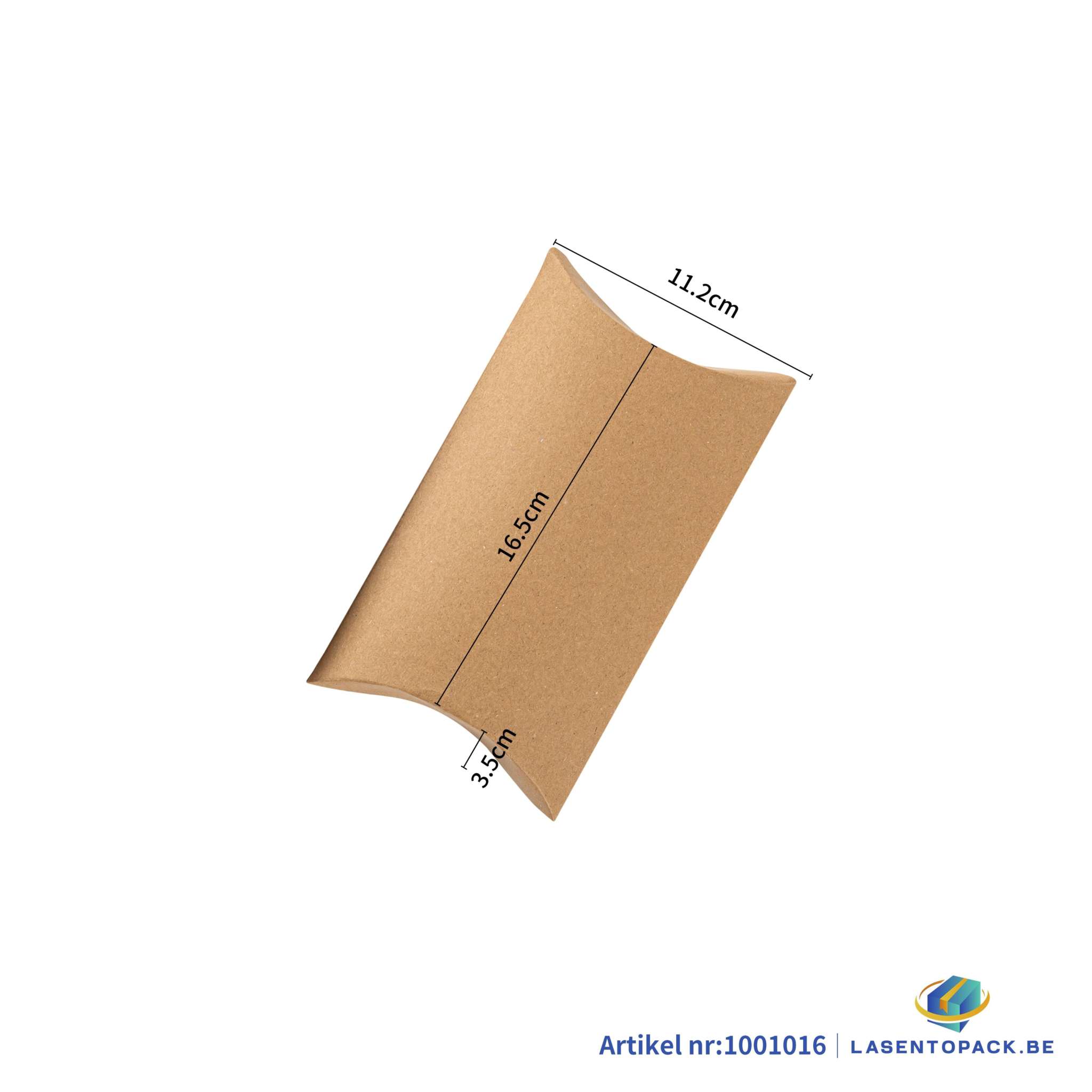 12x Pillow box - 23x12x3.5 cm - Kraft cardboard