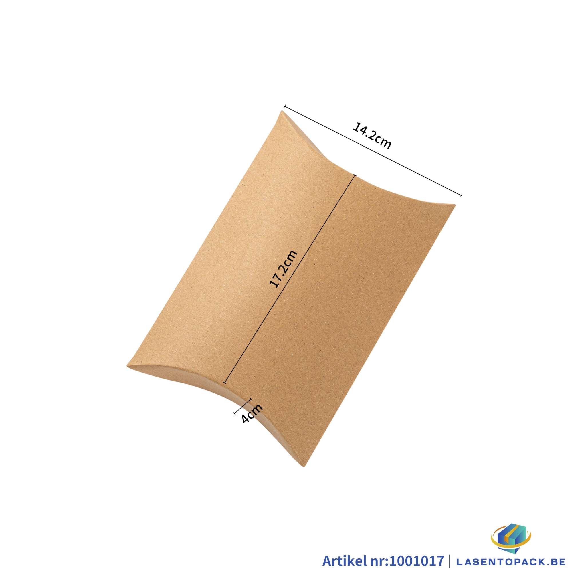 12x Pillow box - 15x9x3.5 cm - Kraft cardboard