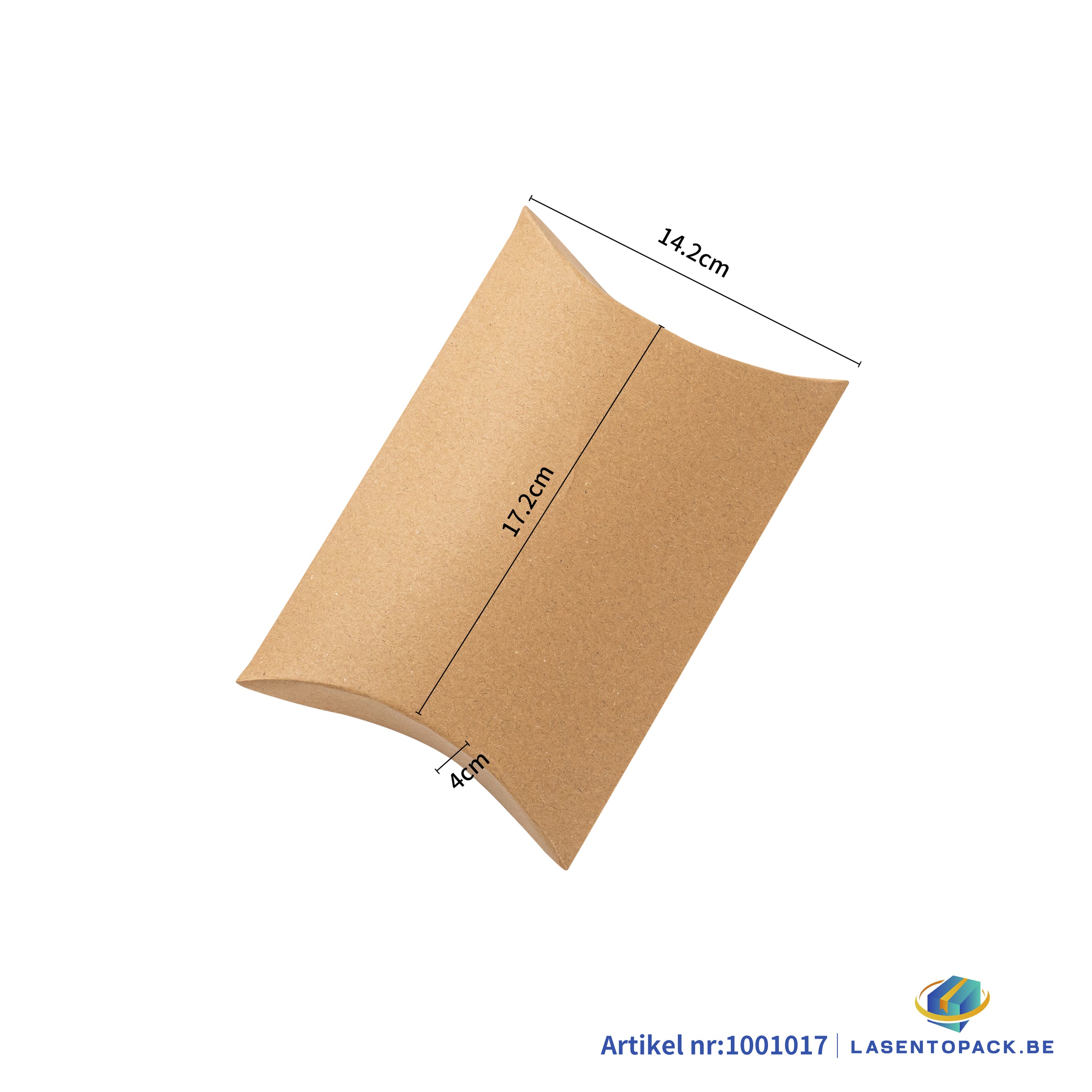 12x Cushion box - 15x9x3.5 cm - Kraft cardboard 