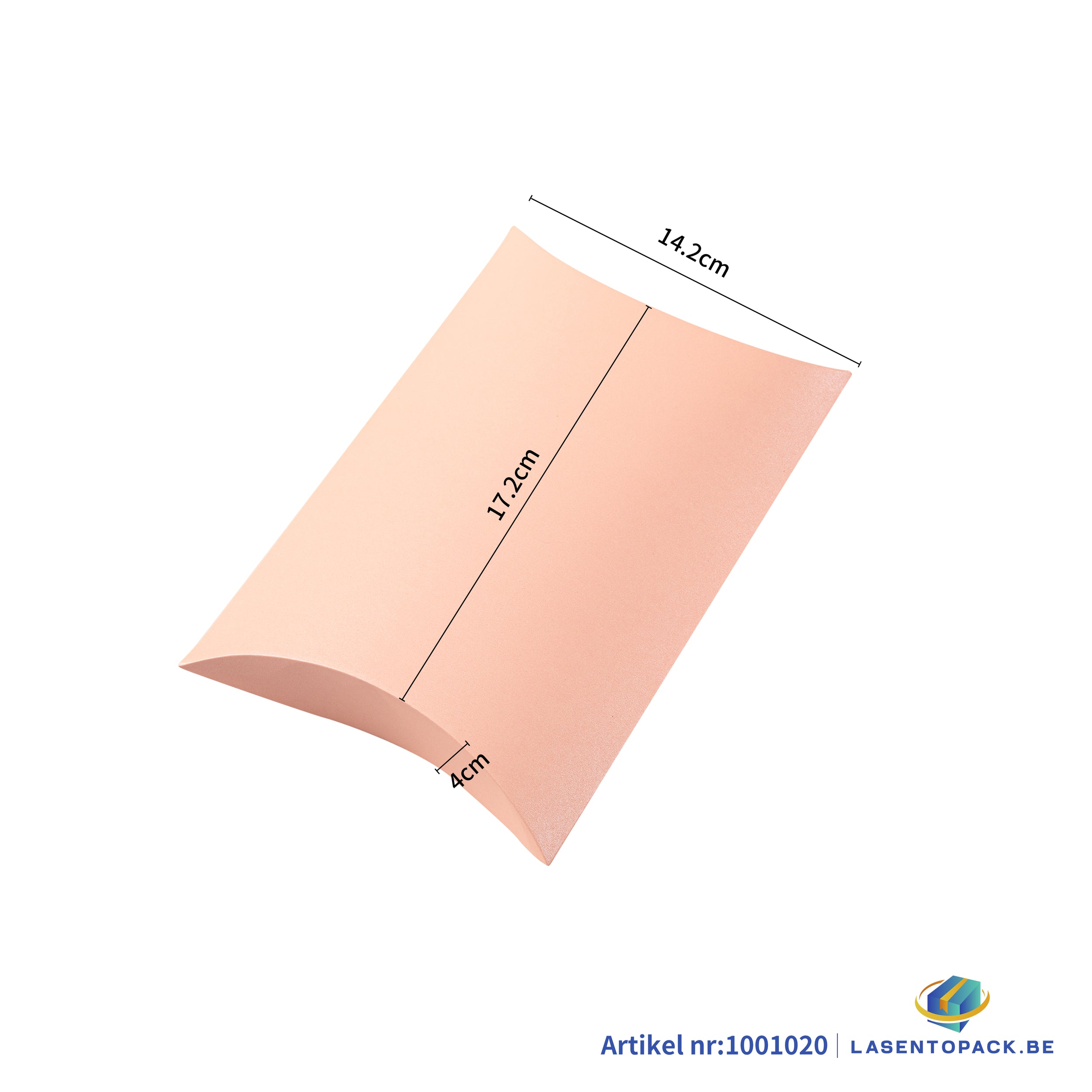 12x Cushion box - 15x9x3.5 cm - Pink 
