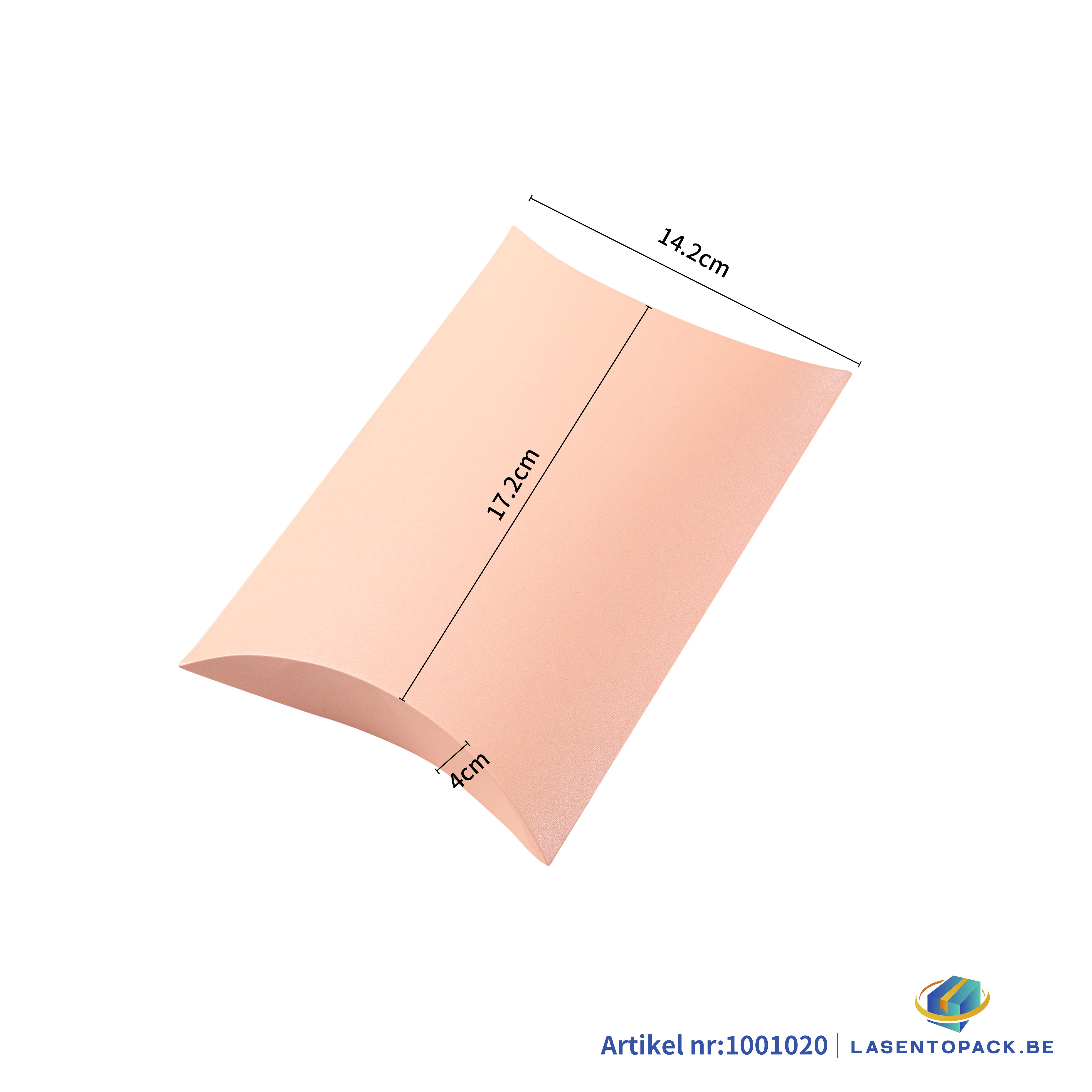 12x Cushion box - 15x9x3.5 cm - Pink 