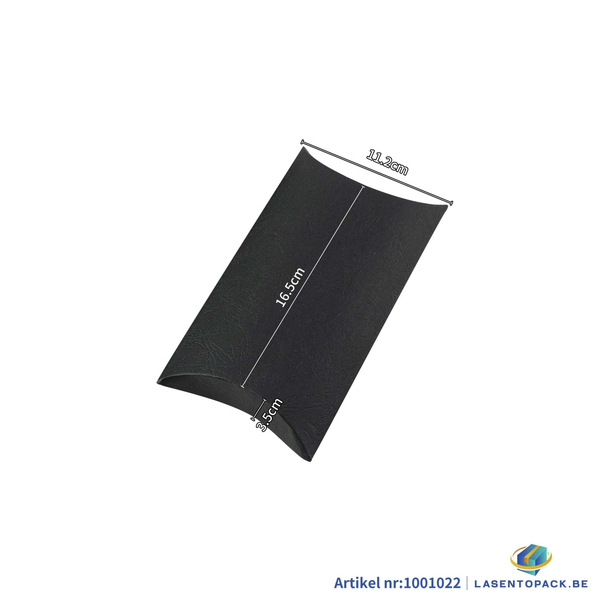 12x Pillow box - 23x12x3.5 cm - Black cardboard