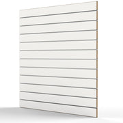 Slatwall 120cm x 120cm kleur wit incl aluminium LamellenWand